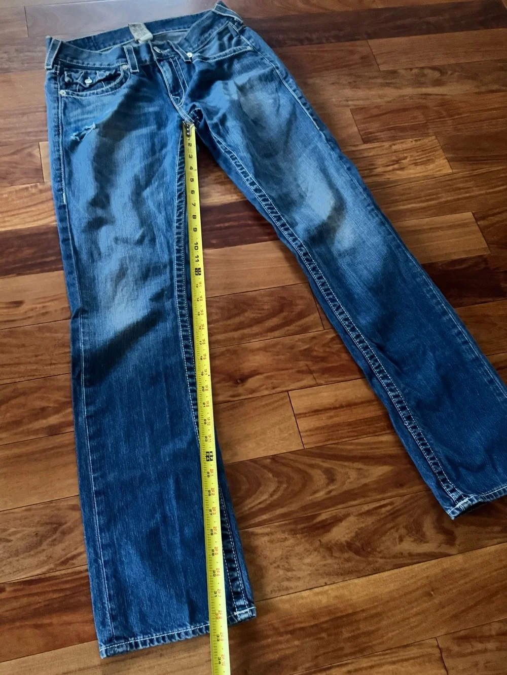 Vintage Joey True Religion Straight Jeans - Indigo Blue Wash